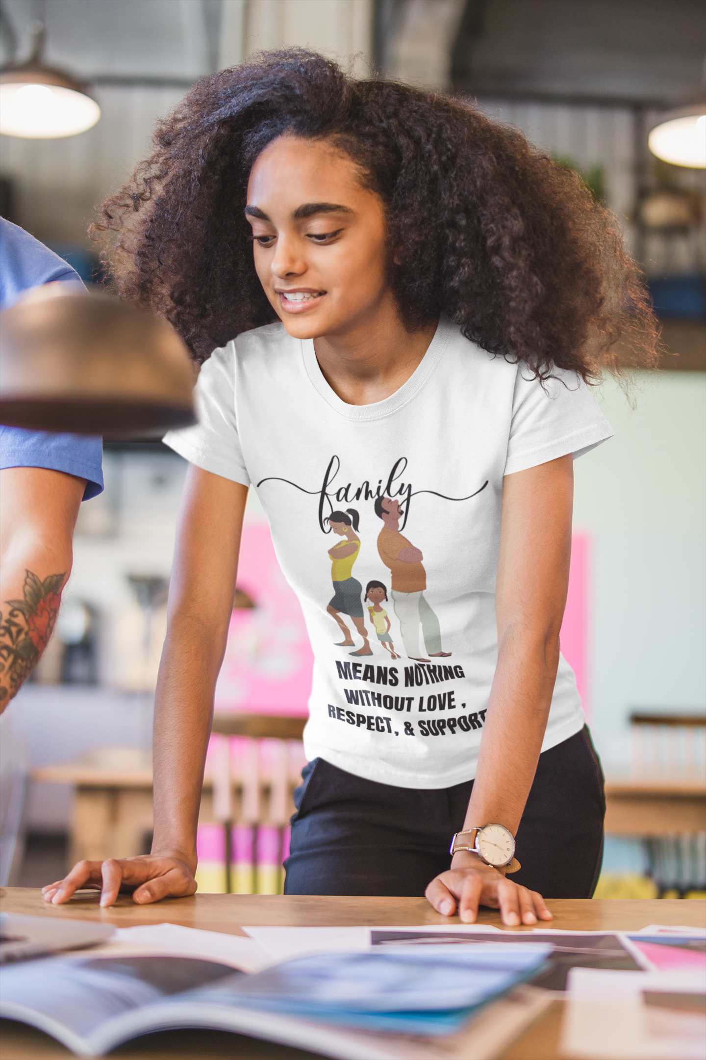 Family means nothing without love, respect, and support Unisex Tee