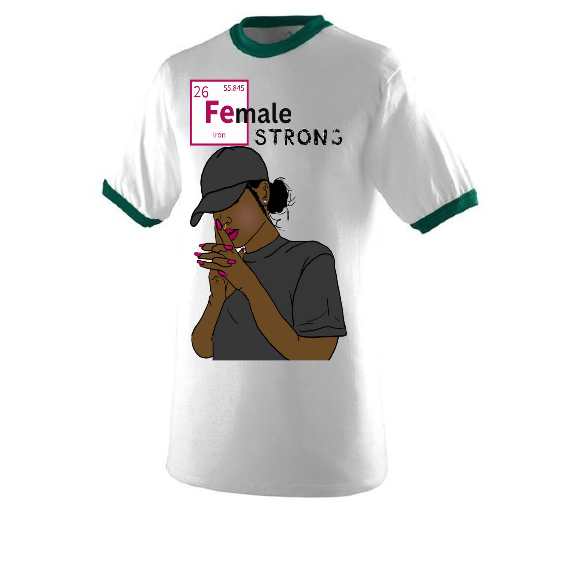 WHITE/DARK GREEN - FRONT