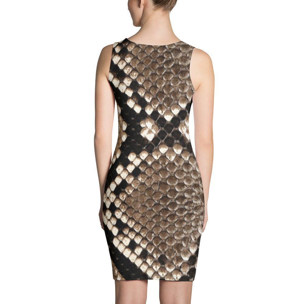 Cobra Print Sublimation Cut & Sew Dress CT09