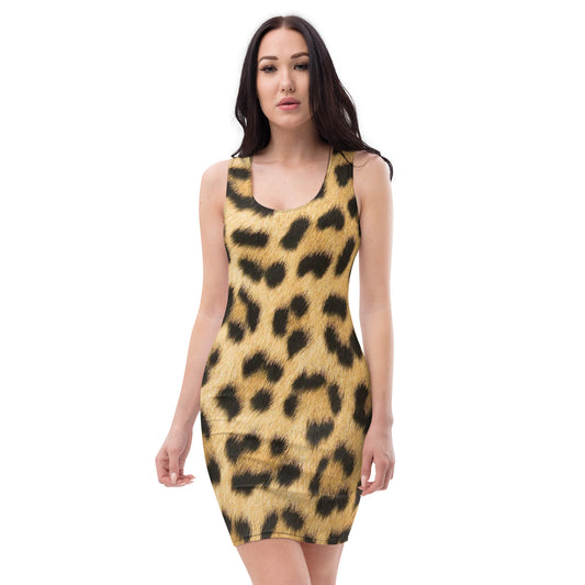 Cheetah Print Sublimation Cut & Sew Dress CT01