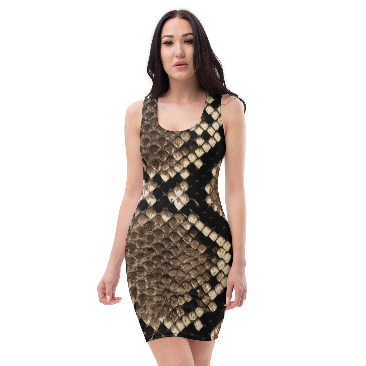 Cobra Print Sublimation Cut & Sew Dress CT09