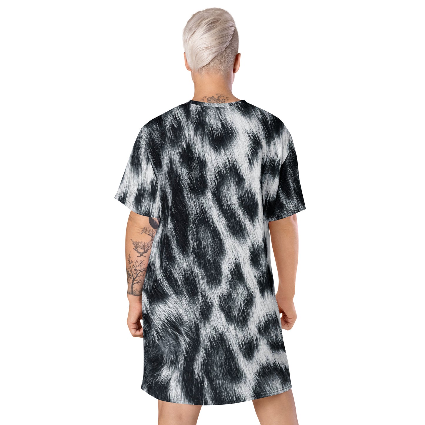 Cheetah Print T-shirt dress CT11