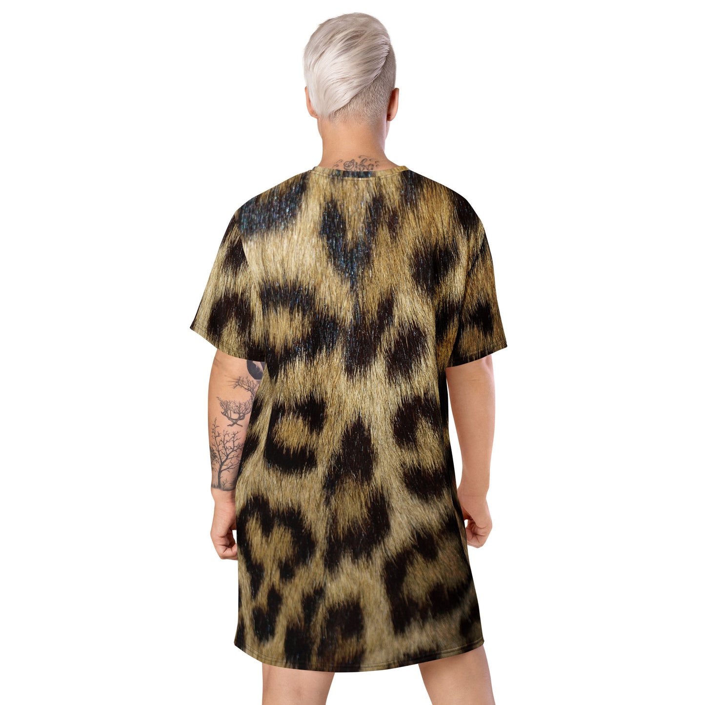 Cheetah Print T-shirt dress CT12