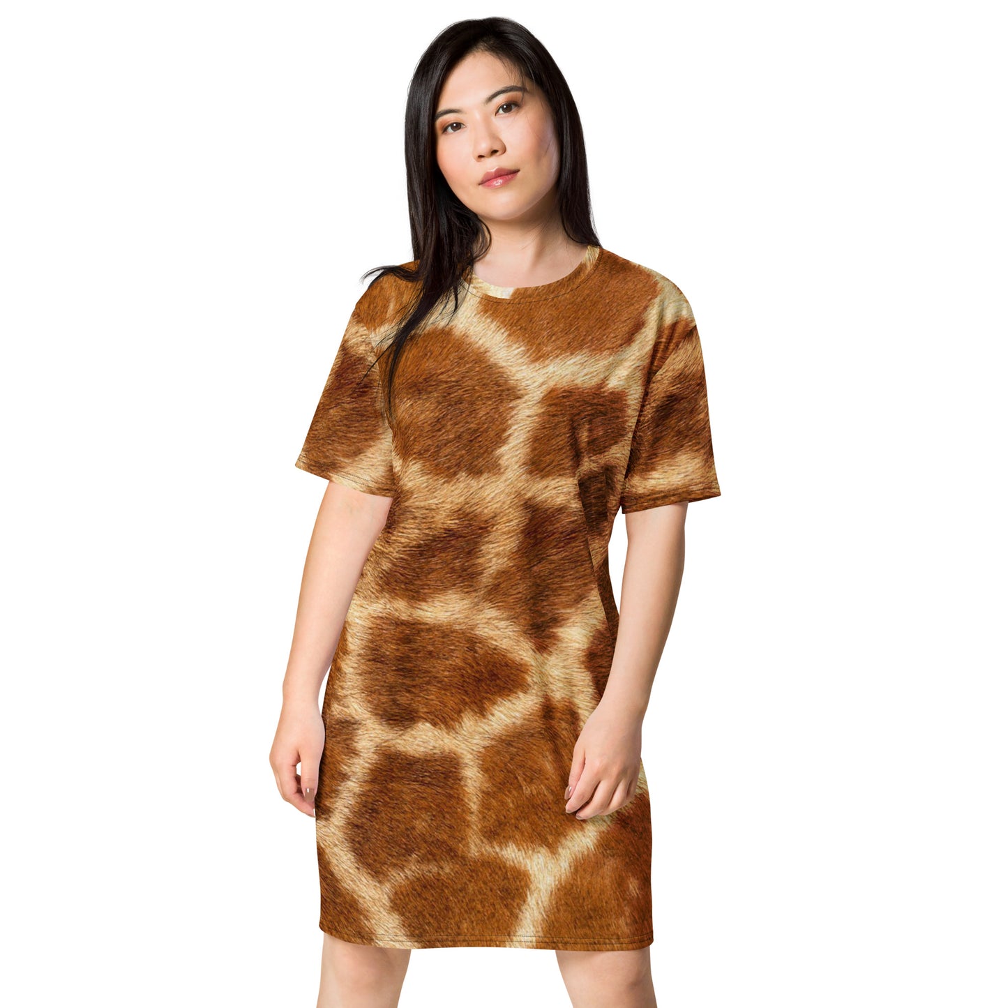 Cheetah Print T-shirt dress CT13