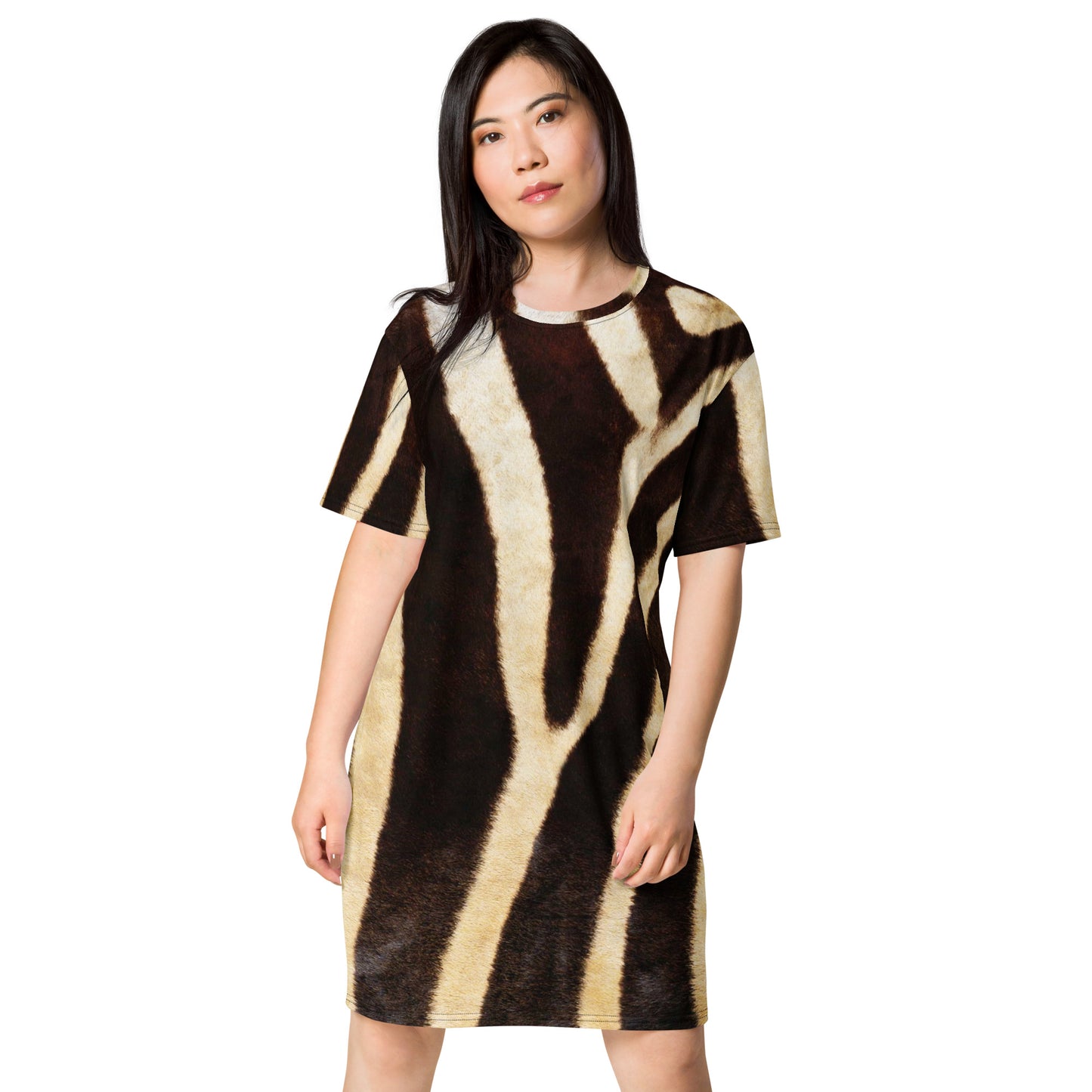 Cheetah Print T-shirt dress CT15