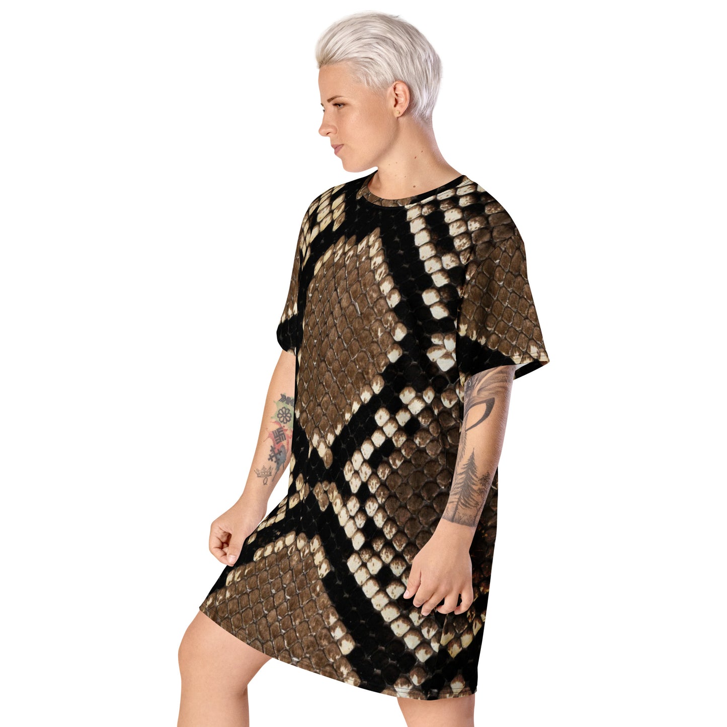 Cheetah Print T-shirt dress CT18