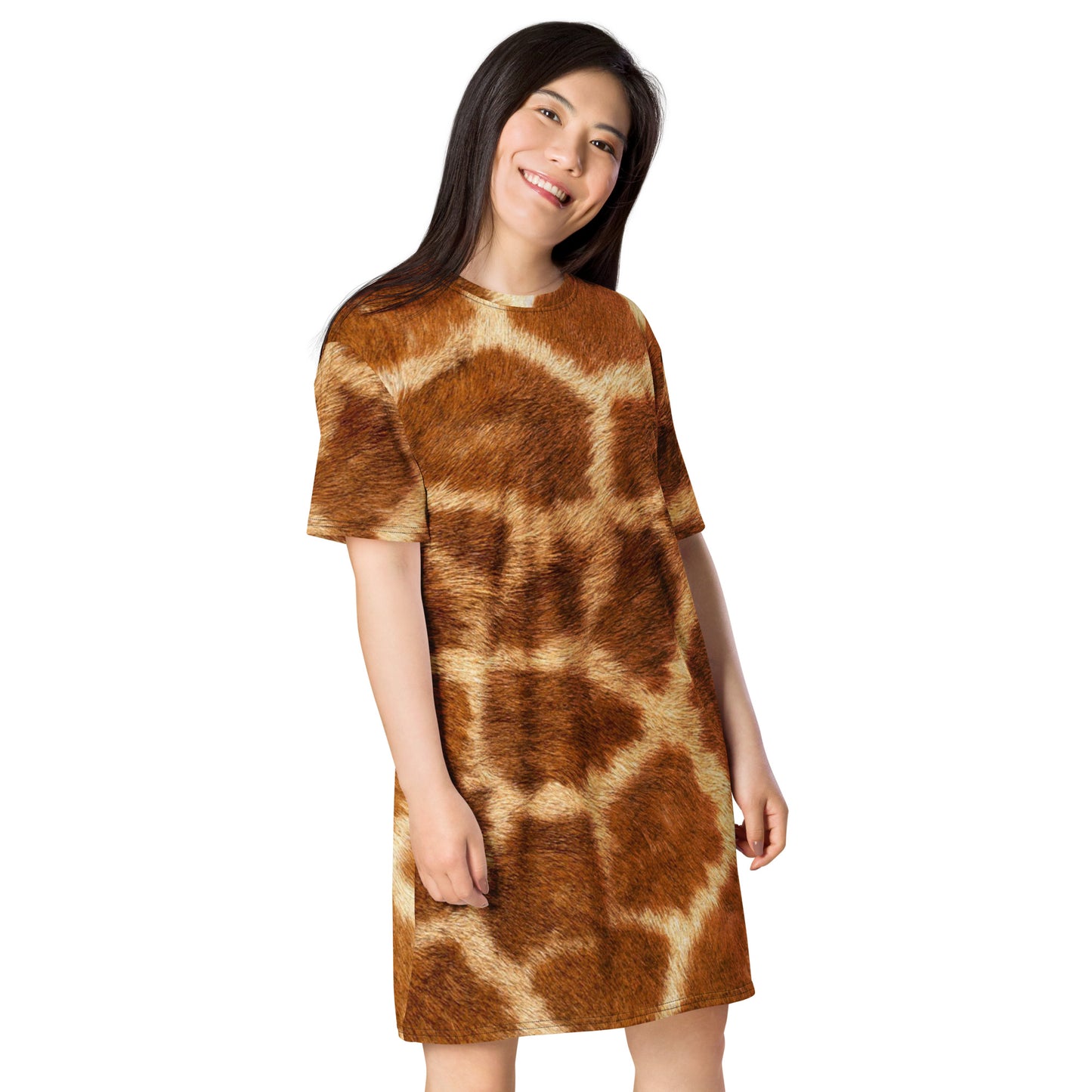 Cheetah Print T-shirt dress CT13