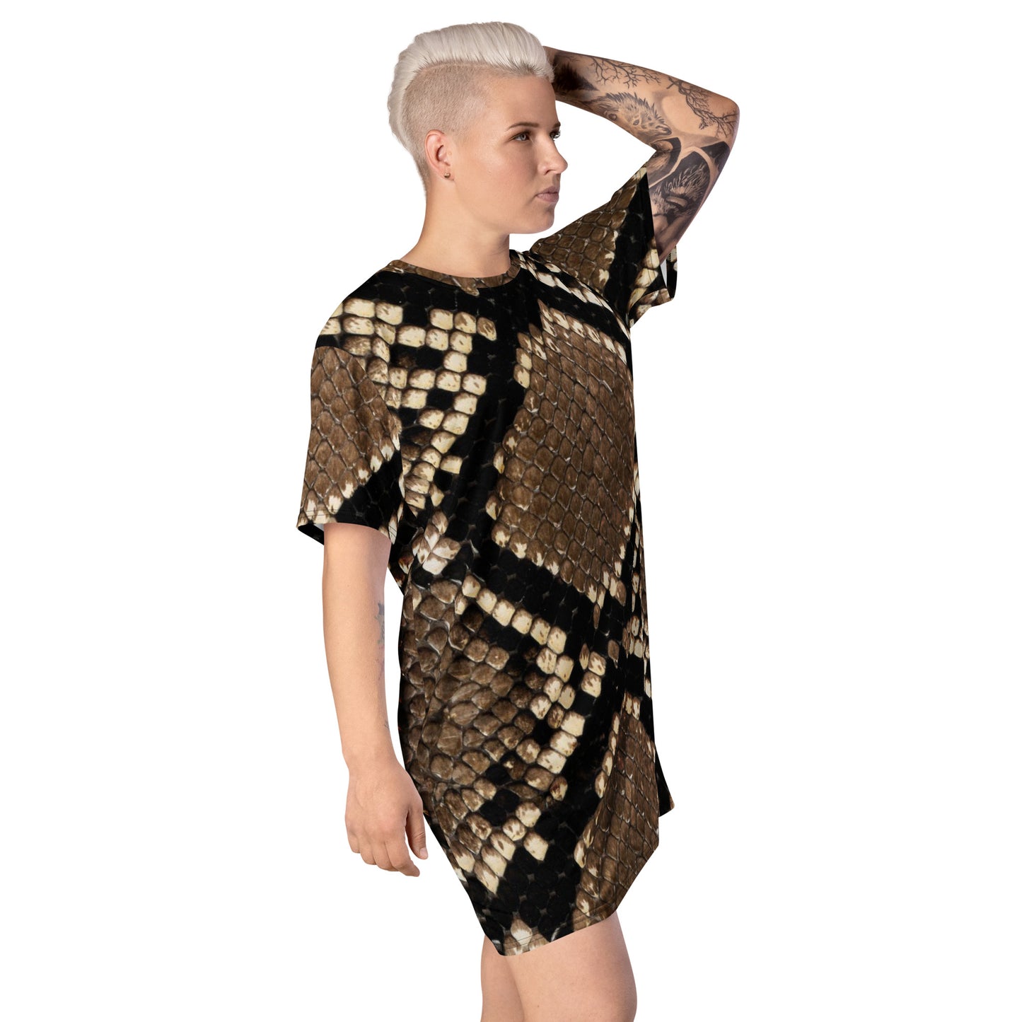 Cheetah Print T-shirt dress CT18