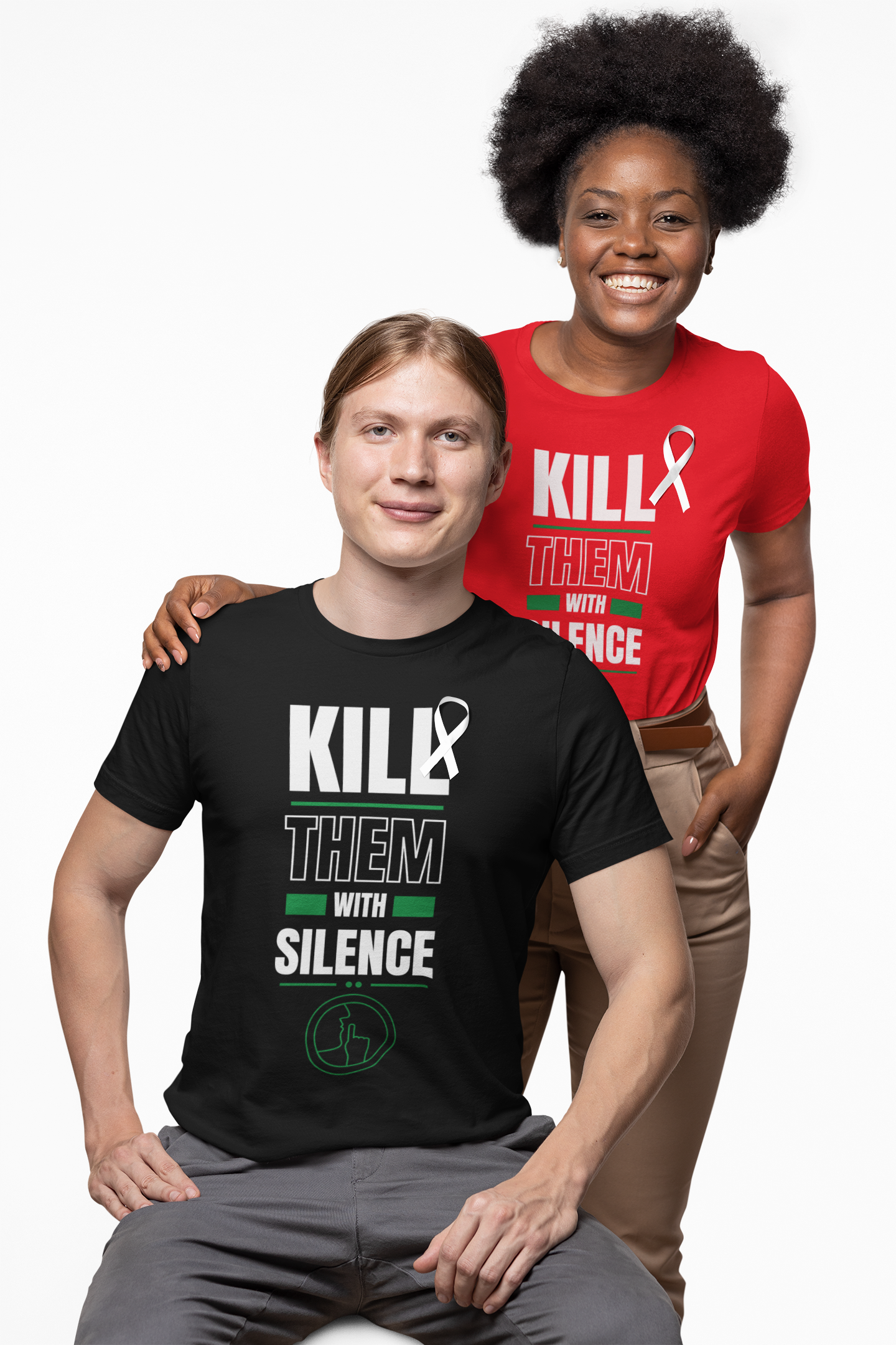 Kill them with silence Unisex Jersey Tee