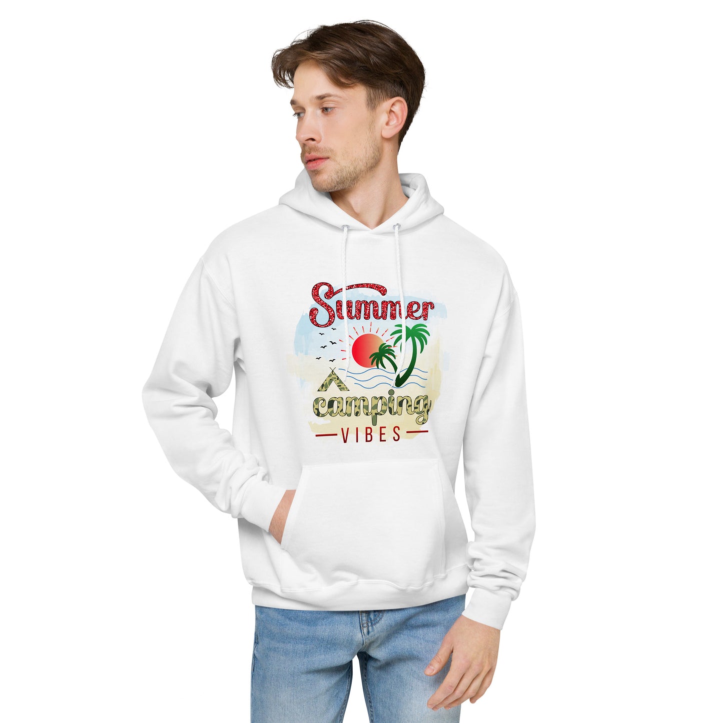 Summer Camping Fleece Hoodie