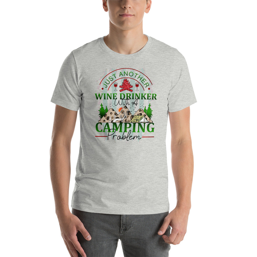 Just Another Wine Drinker With Camping T-Shirt