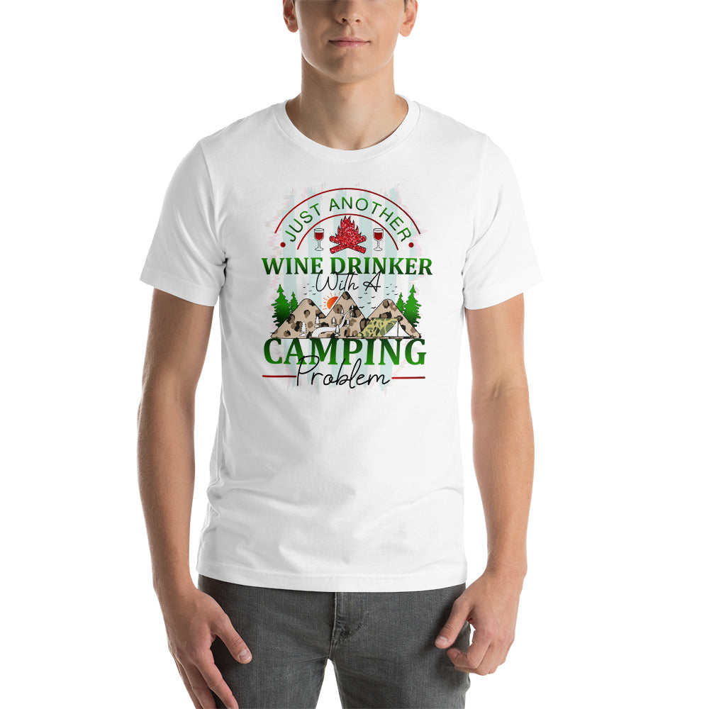 Just Another Wine Drinker With Camping T-Shirt